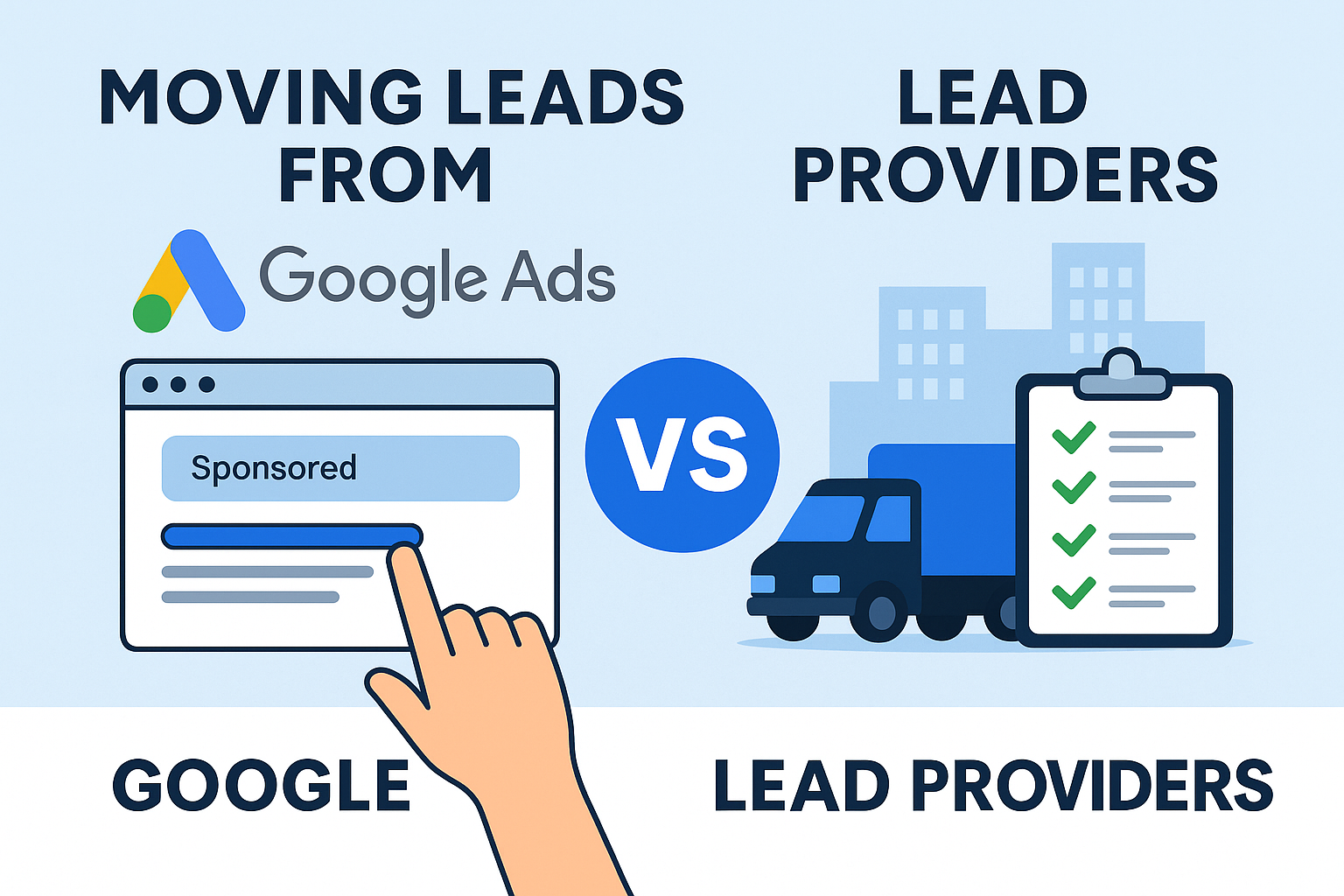 Are Moving Leads from Google Ads Better than Lead Providers?