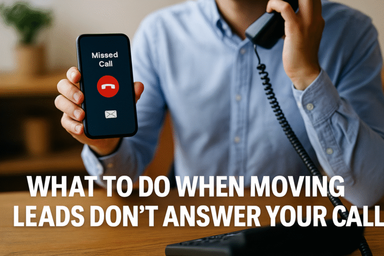 What to Do When Moving Leads Don’t Answer Your Call