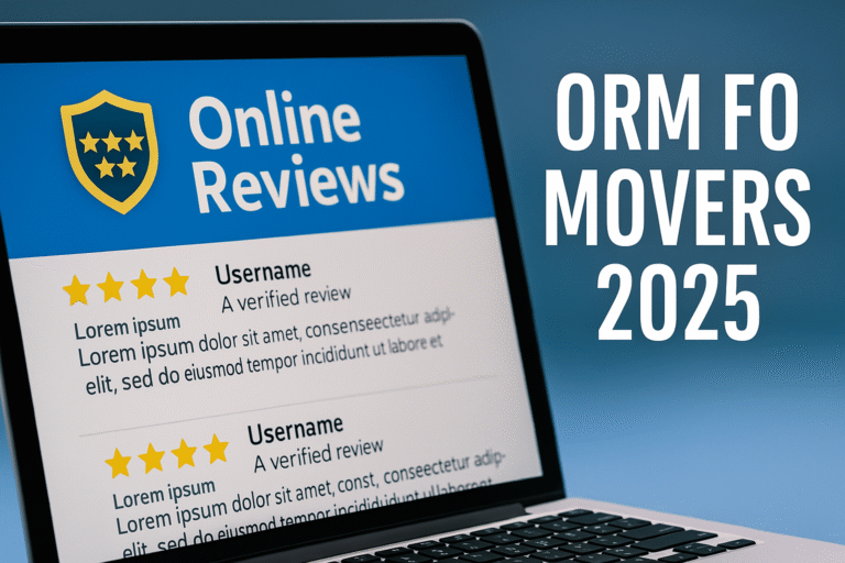 Why ORM (Online Reputation Management) Matters for Movers in 2025