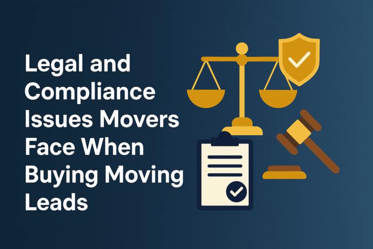 Legal and Compliance Issues Movers Face When Buying Moving Leads